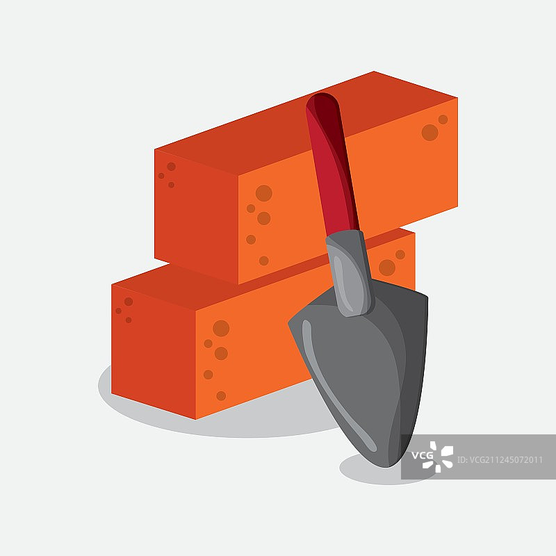 施工中的砖块设计图片素材