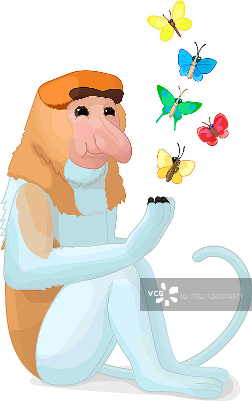 卡通动物剪辑艺术图片素材