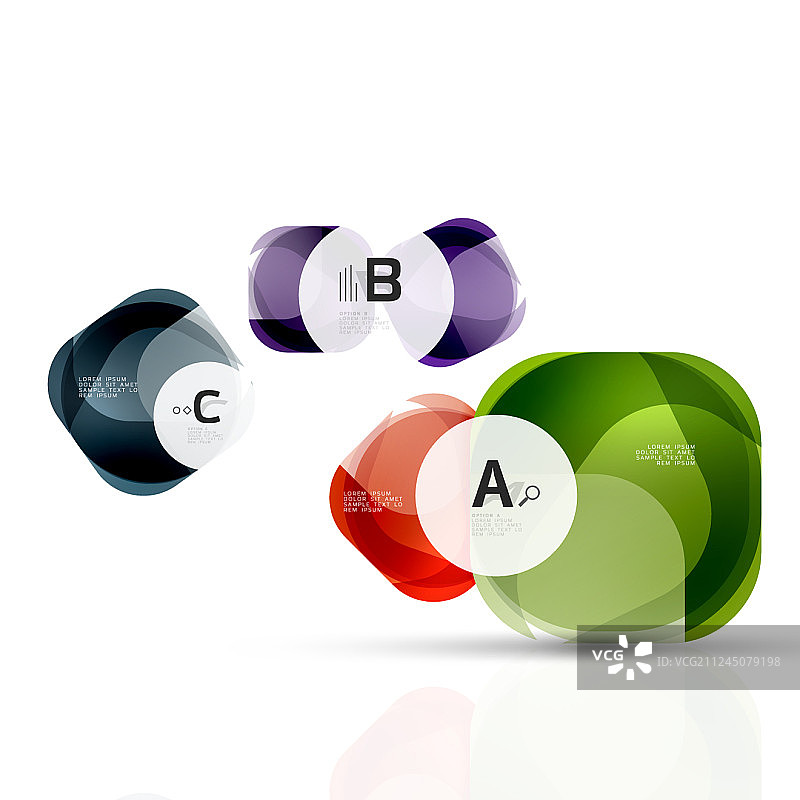 白色的方形和样本文本图片素材