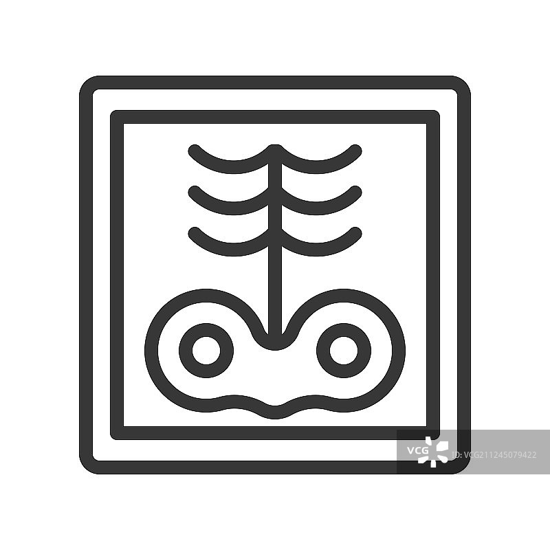 肋骨和骨骼轮廓X光片图标图片素材