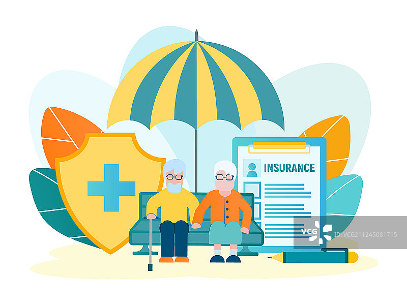 养老保险图片素材