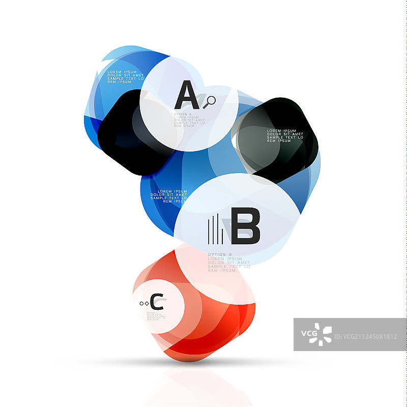 白色的方形和样本文本图片素材