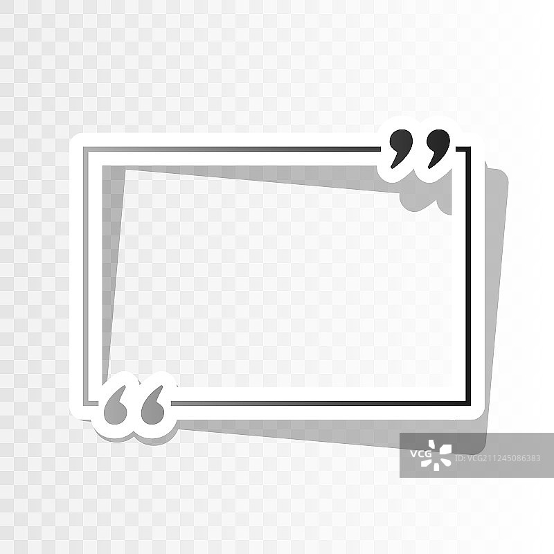 新年黑色图标上的文字引用符号图片素材