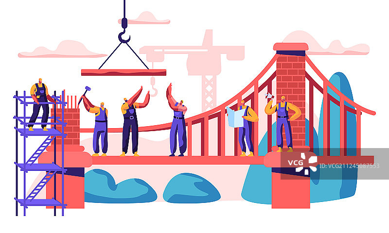 建筑斜拉桥图片素材