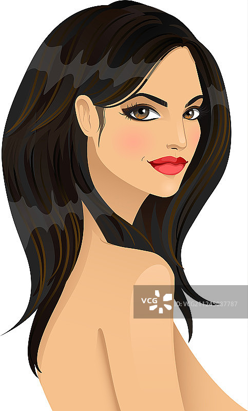 时尚美女 портрет图片素材