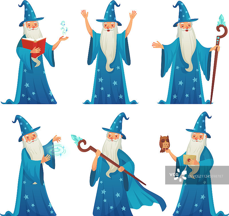 卡通巫师角色图片素材