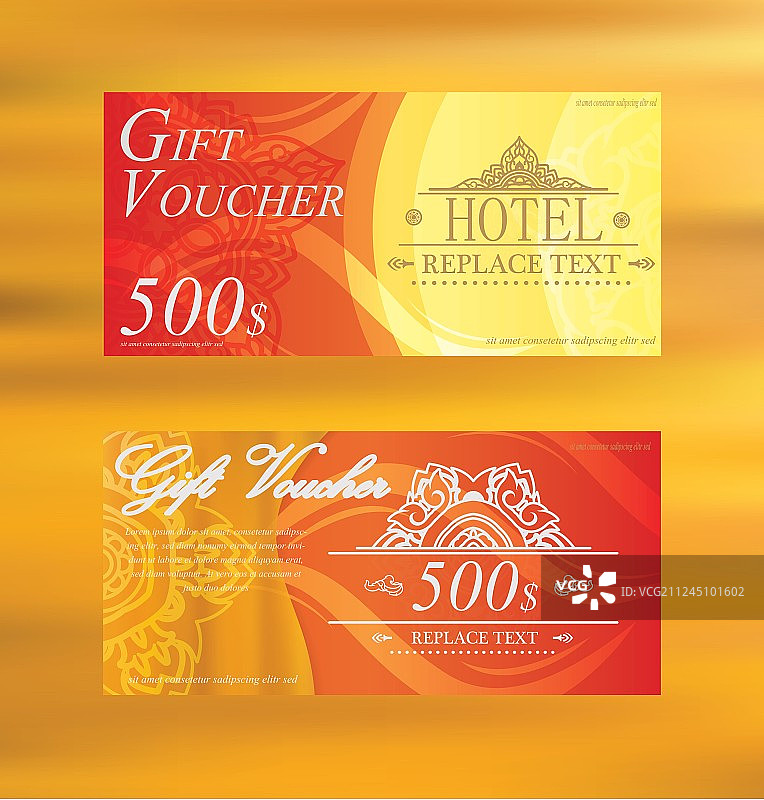 礼品券优惠券模板图片素材