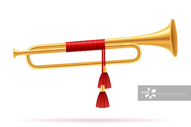金色皇家喇叭图片素材