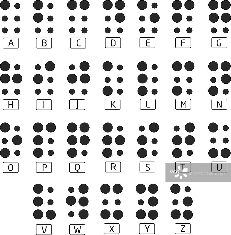 盲文表图片素材