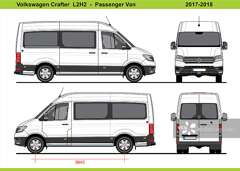 大众Crafter客运厢型车L2H2 2017-2018图片素材