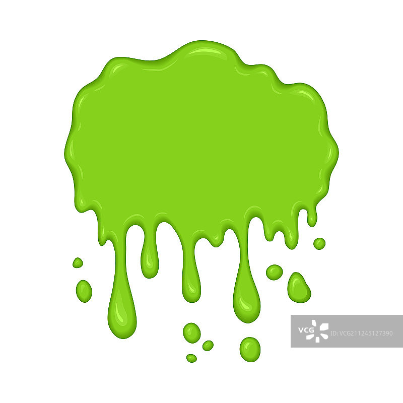 绿色粘液滴落图片素材
