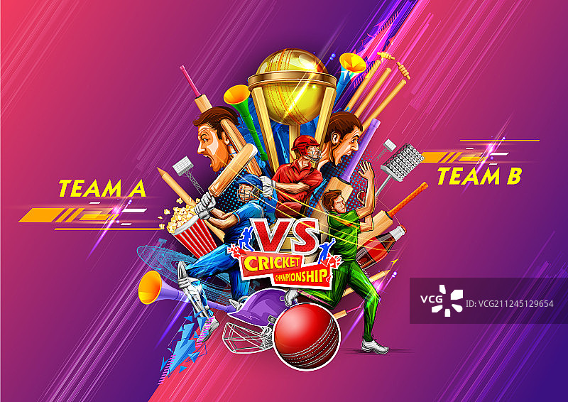 板球锦标赛运动员图片素材