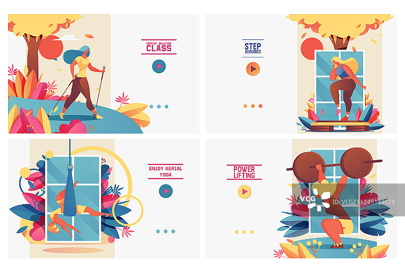 年轻人的运动生活方式banner图片素材