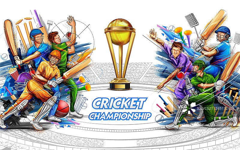 板球锦标赛运动员图片素材