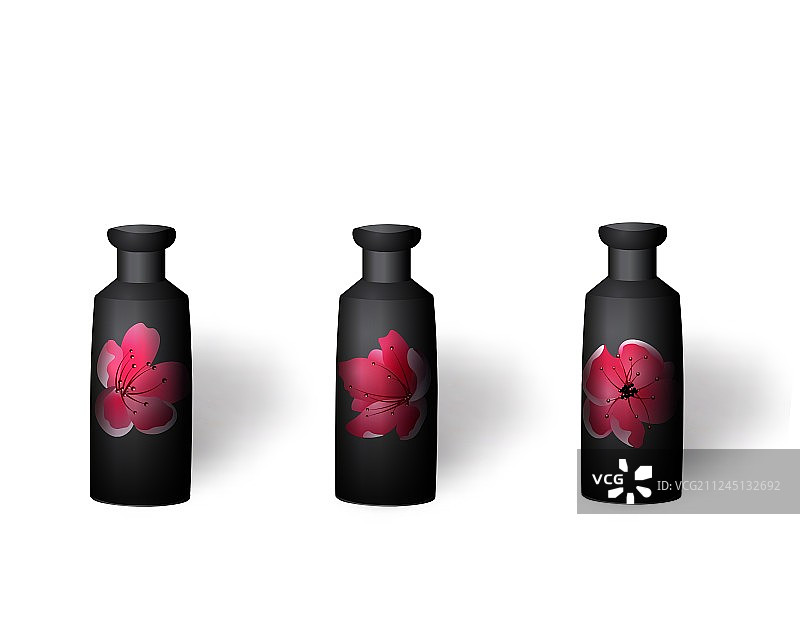 插花花瓶与樱花图片图片素材