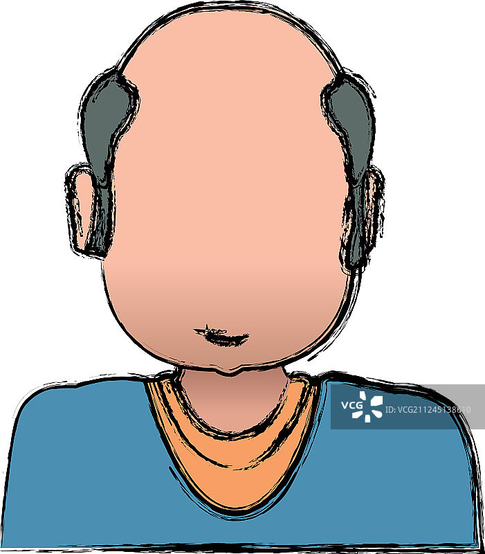 成年男性头像（无面）图片素材