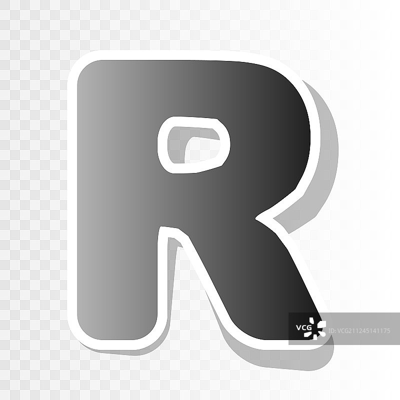 字母R标志设计模板元素图片素材