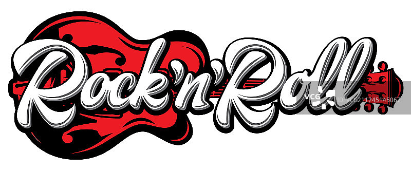 彩色吉他磁带文字图片素材