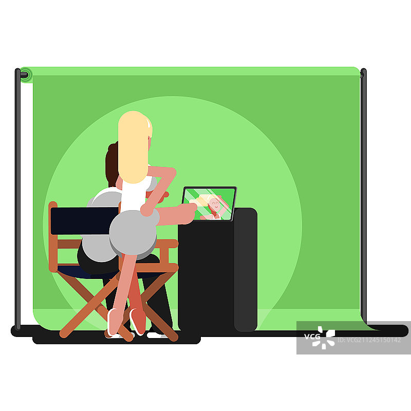 制片人和演员图片素材