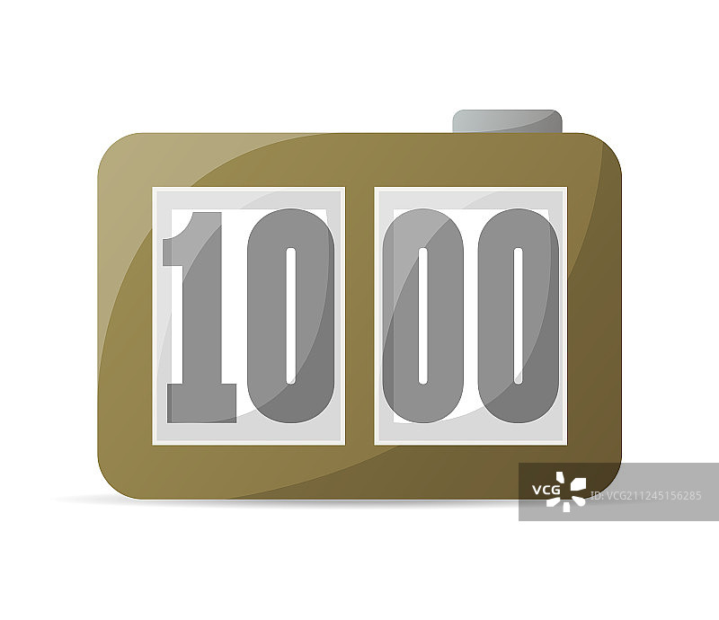 模拟翻页时钟图标图片素材