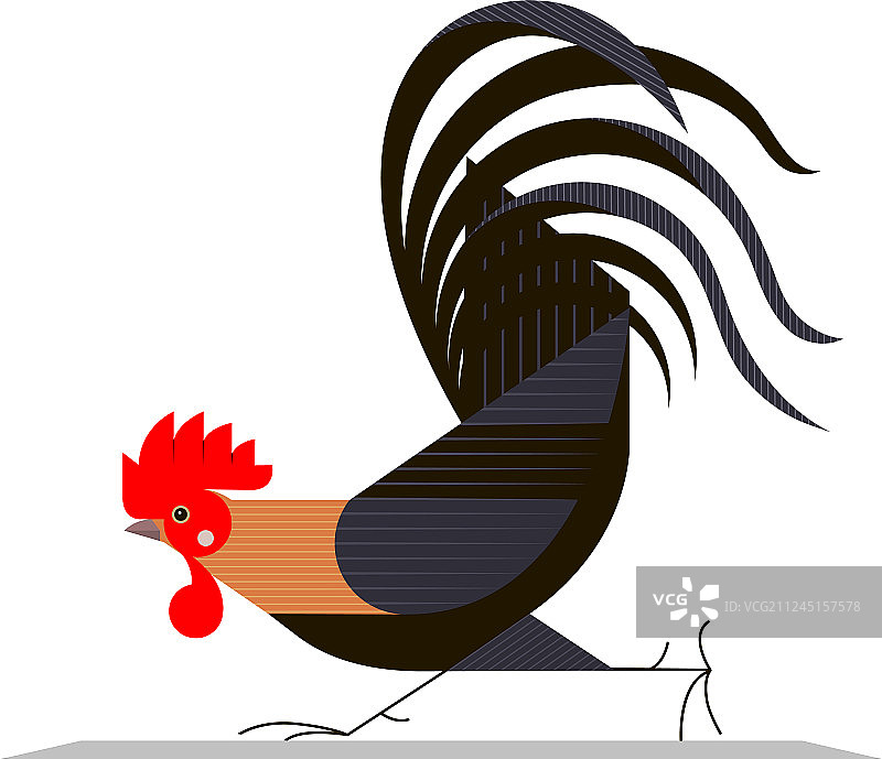 奔跑的公鸡图片素材