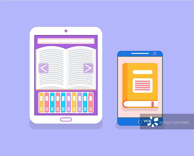 电子设备中的电子书图片素材