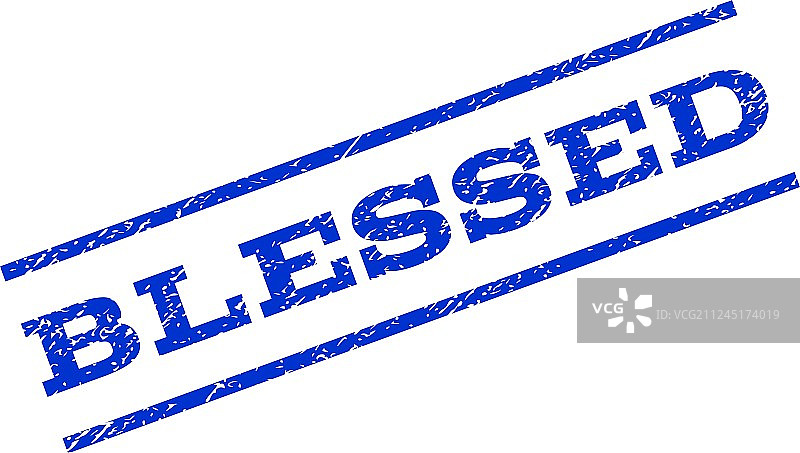 受祝福的水印图章图片素材