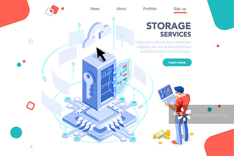 全球安全理念2.5D图图片素材