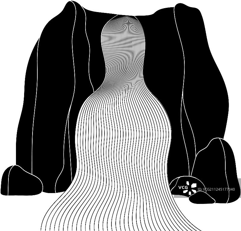 瀑布景观图片素材