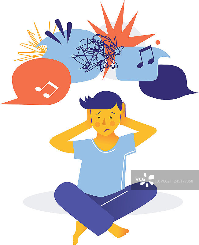 儿童自闭症早期迹象图片素材