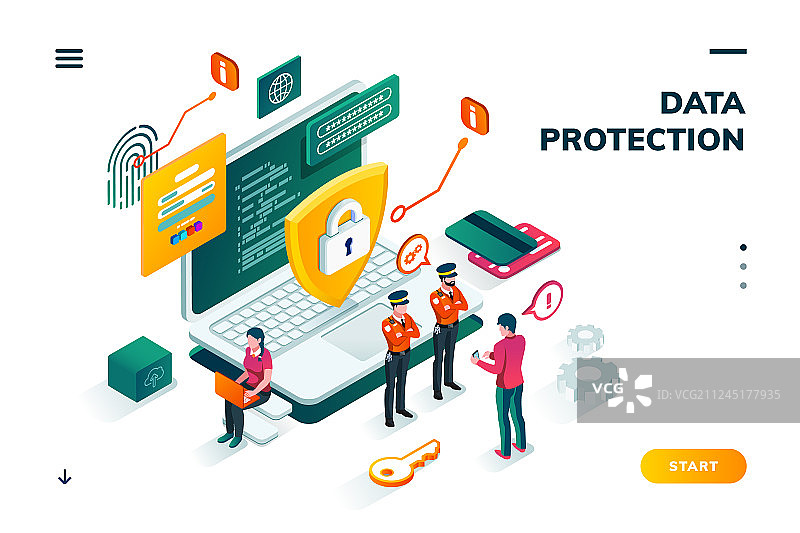 互联网数据保护banner图片素材