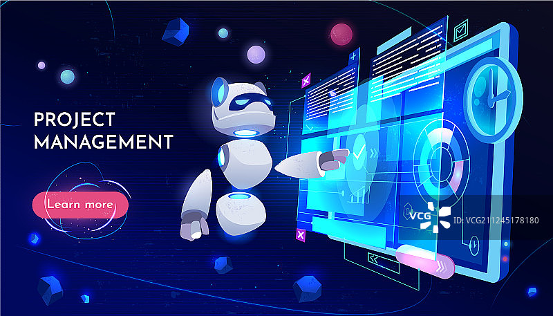 项目管理登录页面数字技术图片素材