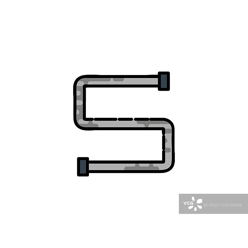 扁平风格水管图标图片素材
