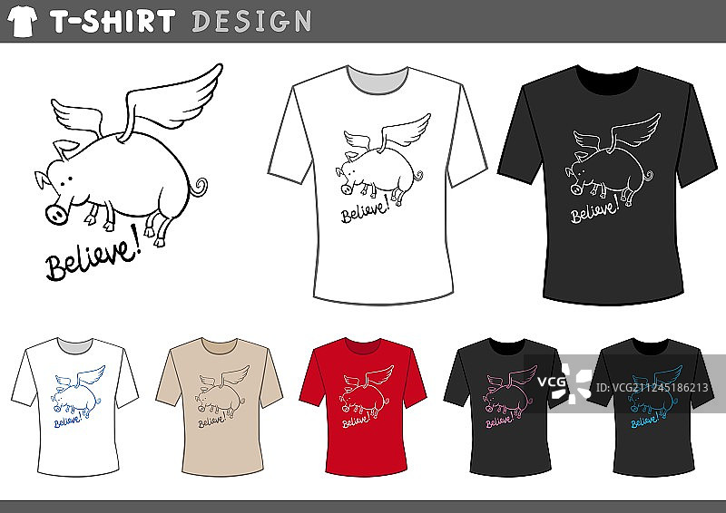 T恤设计：飞猪图片素材