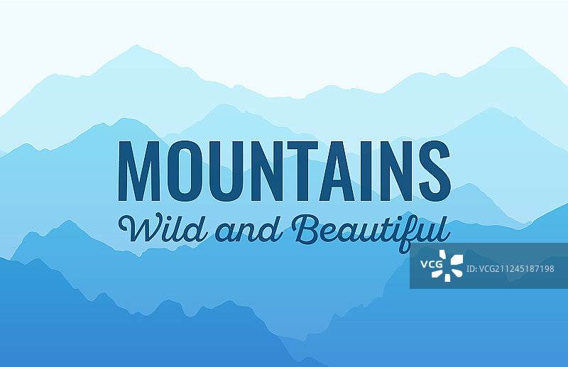 壮丽的自然山景图片素材