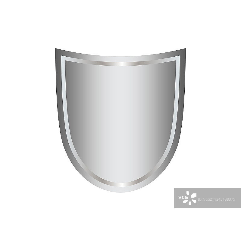 银灰色盾牌图标图片素材