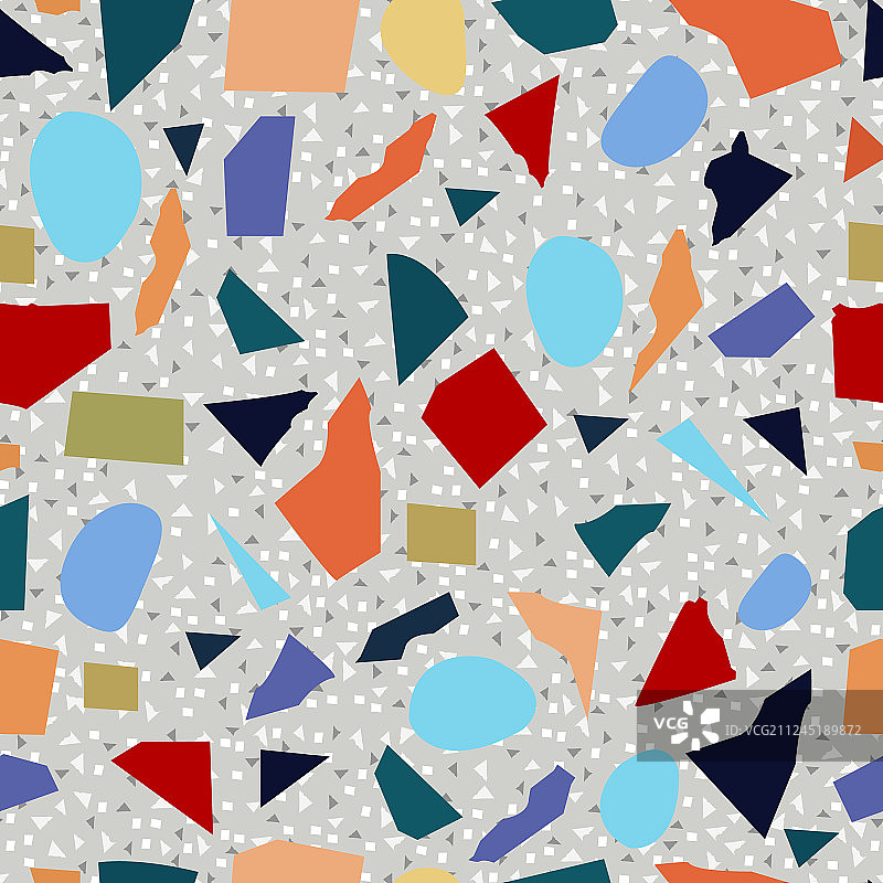 水磨石彩色地板无缝纹理图片素材