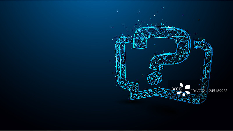 带对话气泡图标的问号图片素材