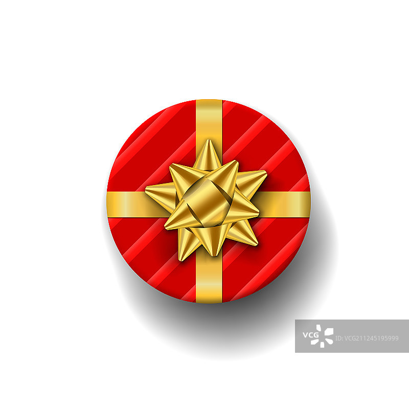 礼品盒顶视图隔离模板图片素材