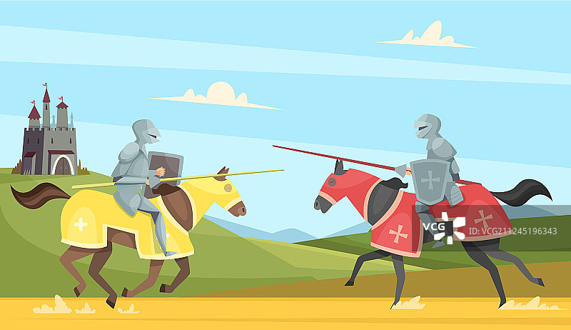 骑士锦标赛中世纪骑士王子图片素材