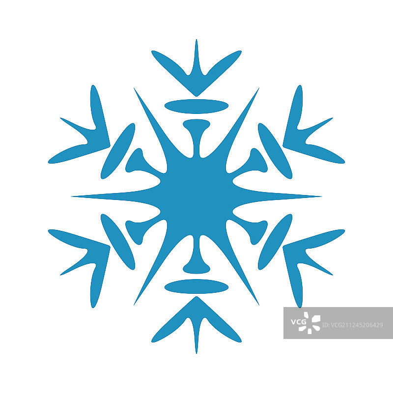 简单的雪花图案图片素材