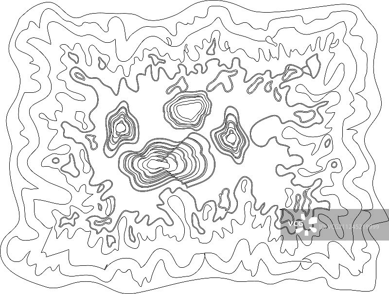 带有抽象图案的黑白地图图片素材