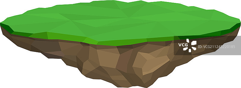 孤立的漂浮岛图片素材