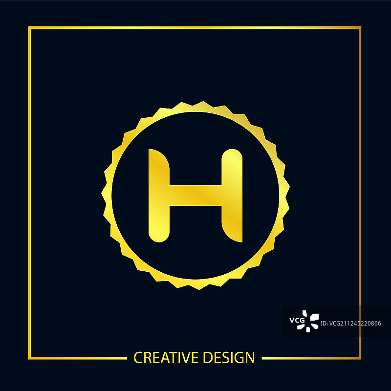 H字母logo模板设计图片素材