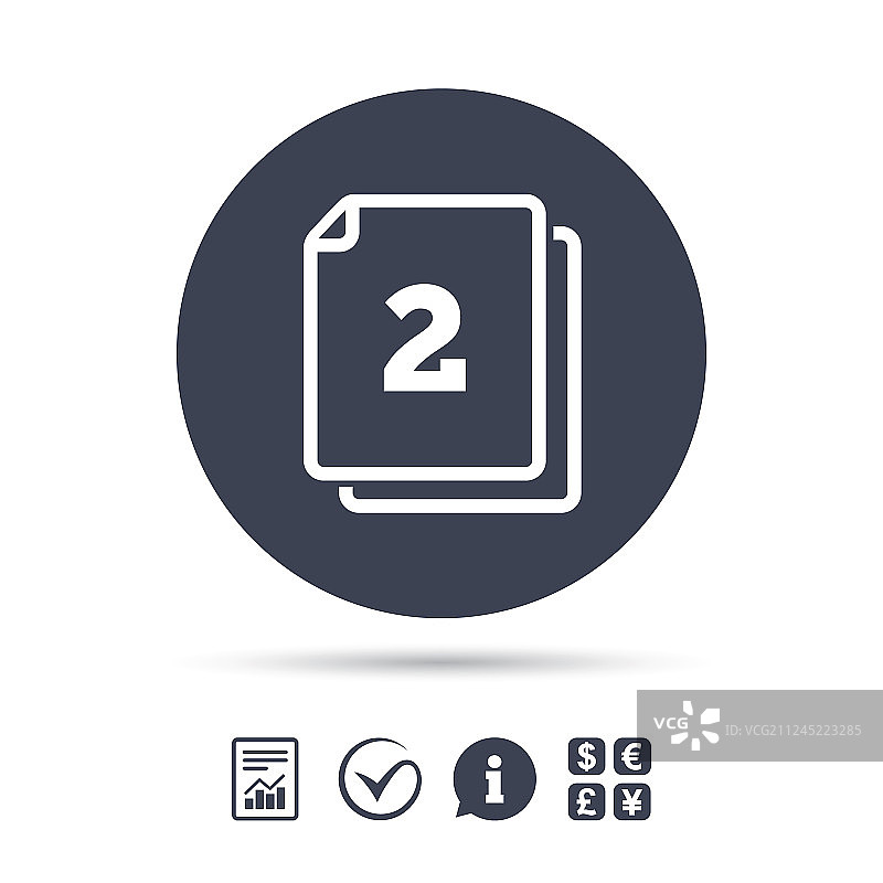 两张纸上的标志图标符号图片素材