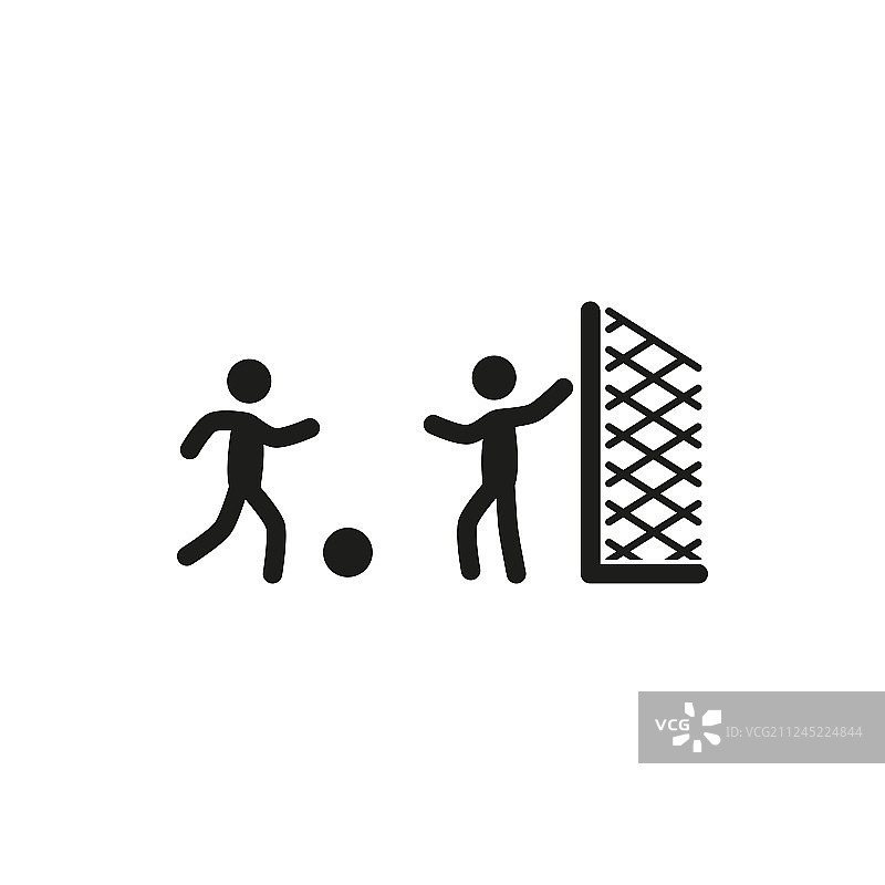 儿童户外白色背景踢足球图片素材