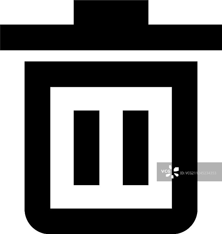 删除图标文件垃圾箱标志图片素材