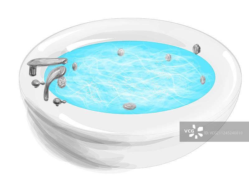 热水浴缸图片素材