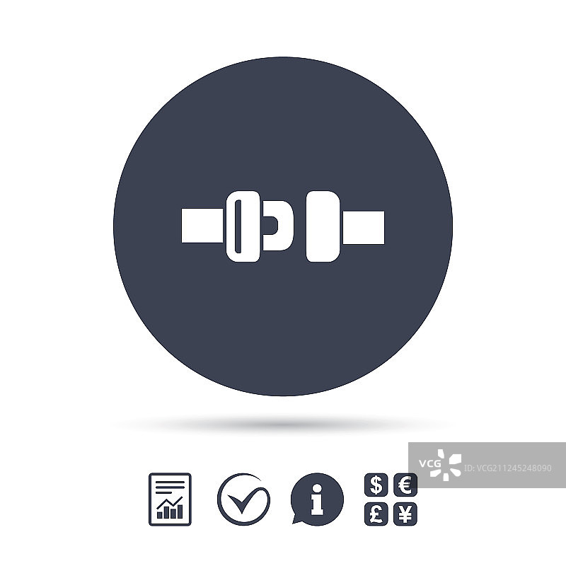 系好安全带标志图标图片素材