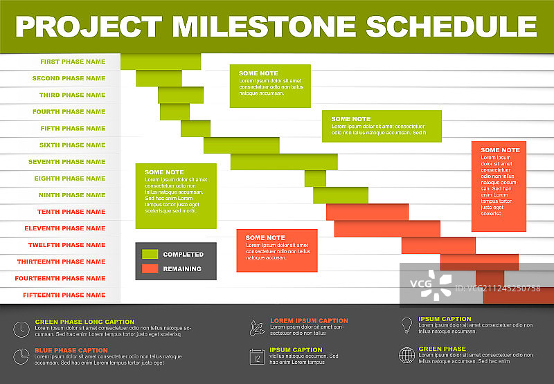 项目时间甘特图模板图片素材